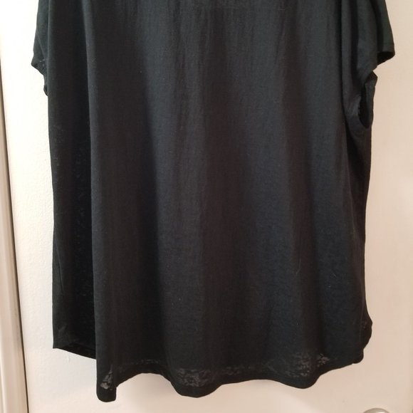 Faith Scoop neck cross with studs short sleeve top - Picture 6 of 6